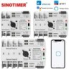 Comutator inteliget pentru PV WiFi eWeLink 4P 125A AC 230V ATS cu alimentare dublă, selector automat de transfer